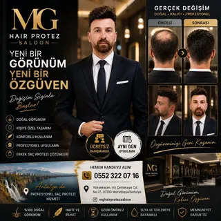 ✨ Yeni Bir Görünüm, Yeni Bir Özgüven! ✨
Saç dökülmesi artık hayatınızı etkilemesin. MG Hair Protez S