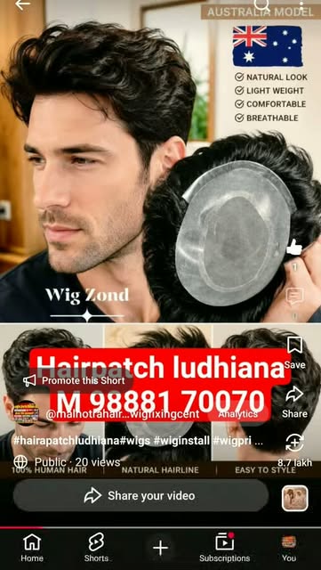 #hairaptch #wig #instagram #viralreels❤️ #haipatchservice 
Malhotrahairpatch ludhiana

M. 98881  700