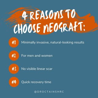 We understand that there are many options when it comes to hair restoration.
Here are 4 top reasons 