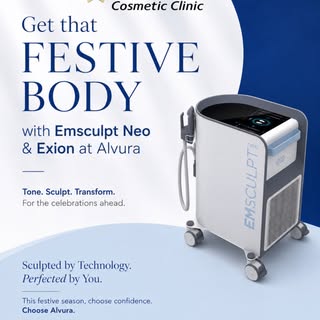 Sculpt. Tone. Transform.
Experience Emsculpt Neo and Exion at Alvura Cosmetics Clinic and step into 