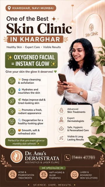 Navi Mumbai ka favourite skin clinic! ✨

✨ OXYGENEO FACIAL = INSTANT GLOW ✨

Give your skin the glow