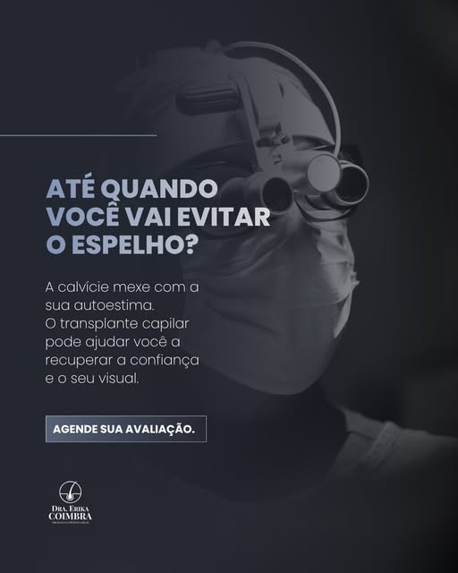 Evitar se olhar no espelho não precisa fazer parte da sua rotina. 

A calvície impacta a autoestima,