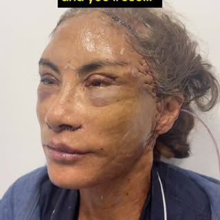 1 day post-op vs. 3 months post-op 😱 Trust the process! 

My beautiful patient is 67 years young an