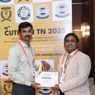 Talk on "Exosomes and Growth factors in Hair Regeneration- Future of Trichology" at Tamilnadu state 