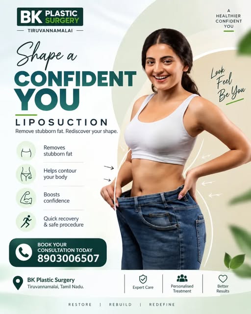 ✨ Shape your confidence, redefine your contours.
Liposuction can help remove stubborn, localized fat
