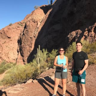 We went down to Arizona this weekend. I went on a beautiful hike. It was a great little getaway. Go 