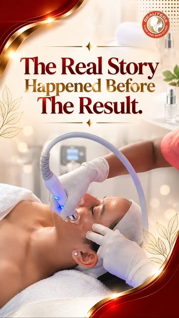 You see the result. But the real story happened before it. ✨
Behind every visible skin transformatio