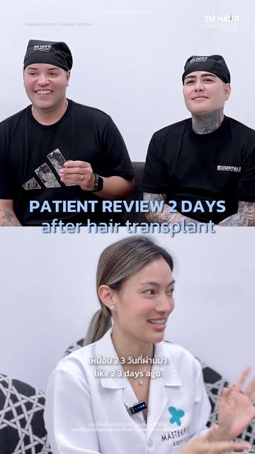 Review after hair Transplant 2 days ago!! - From Hawaii to Thailand for a Hair Transplant ✈️ @dr.pin