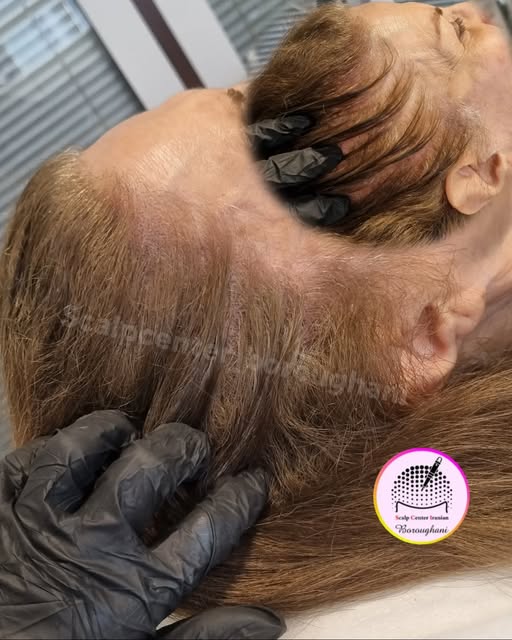 رفع قطعی کم‌پشتی مو خانم‌ها، رفع کم‌پشتی شقیقه‌ها و کف سر با نتبجه قطعی با دوش میکرواسکالپ یا اسکالپ