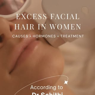 Do you notice excessive hair growth on parts of your face like chin, upper lip or neck area ?

That 