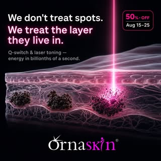 Q-switch and laser toning deliver energy in billionths of a second — long enough to break pigment, s