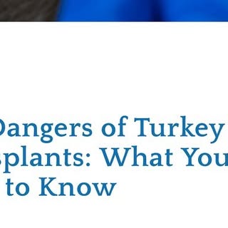 The dangers of the Turkey hair transplant: Yes, they are real! 
I have seen these complications from