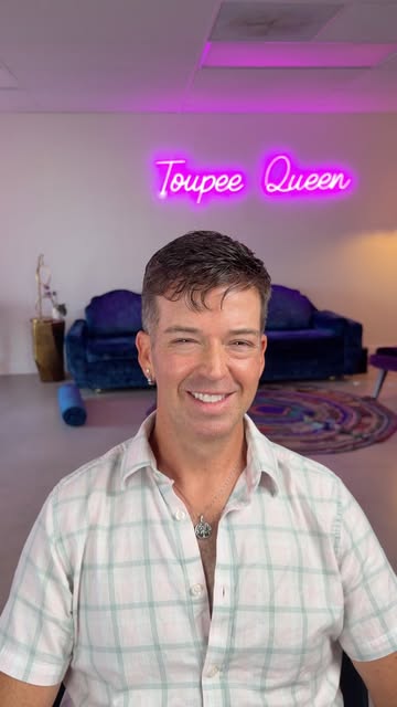 the toupee pulled the whole outfit together😭 all thanks to Walker Tape 
#toupee #hairloss #walkerta