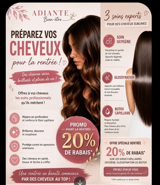 PRÉPAREZ VOS CHEVEUX POUR LA RENTRÉE! ✨

La rentrée approche… c’est le moment parfait pour offrir à 