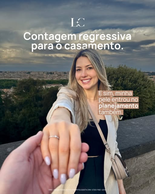 Estou vivendo esse planejamento dos dois lados: como dermatologista e como noiva.

E uma coisa ficou
