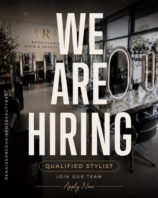 ✨We’re Expanding Our Team!✨

We are currently hiring qualified stylists for both full-time and part-