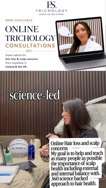 Hair loss doesn’t have to be navigated alone, or guessed at because you can’t get to the clinic. 🤍
