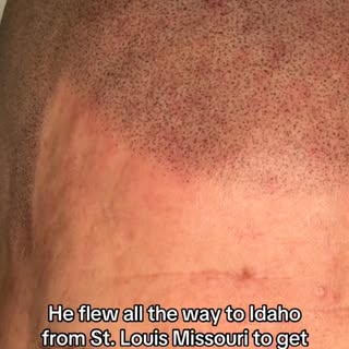 This gentleman wanted his hair tattoo to pop.
We used a two-tone black and brown mix to give it extr