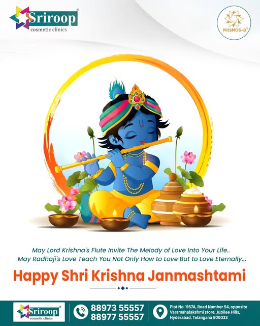 Wishing You Peace, Joy, and Divine Blessings this Janmashtami! 🪷

May Lord Krishna’s flute invite t
