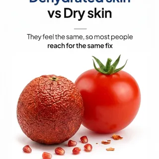 Is your skin actually dry, or is it just dehydrated? 🤔

​It’s easy to mix them up because both can 