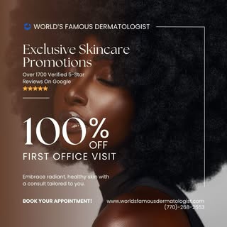 Experience skin care that actually cares 🤎

For a limited time, enjoy 100% off your first office vi