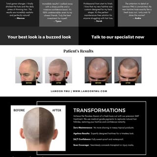A new hairline changes everything.
SMP that looks real, feels real, and boosts your confidence insta
