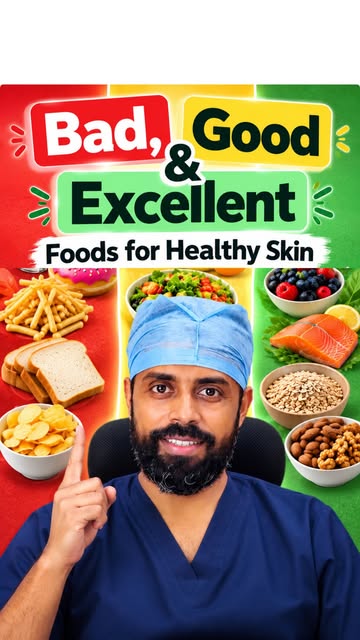 ✨ Bad, Good & EXCELLENT Foods for Healthy Skin! ✨

Your skincare routine isn’t the only thing affect