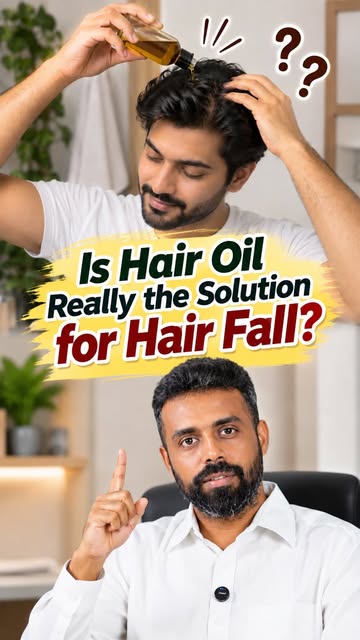 Still oiling your hair every day hoping it will stop hair fall? 👀🪔

Here’s the truth: hair oil can