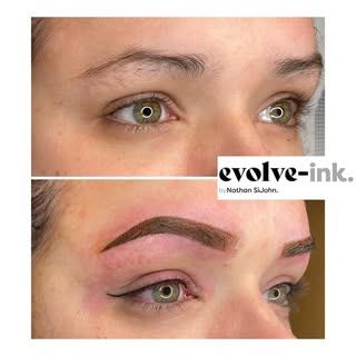 What a stunning transformation!! 💥

This client’s ombré brows and eyeliner really highlight her go
