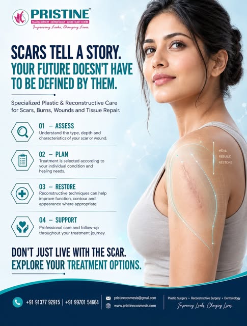Scars tell a story. But they don’t have to define your future.

Scars, burns and wounds can affect m