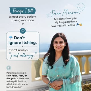 🌧️ Monsoon brings relief from the heat… but it's also the favorite season for fungal infections.

I