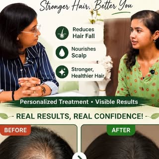 Losing hair due to hormonal imbalance or stress? You don’t have to suffer in silence. 🌿✨
​Watch how