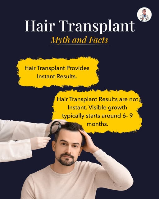 Myth vs Fact: Hair Transplant Edition 🧵

Myth: A hair transplant gives you instant results. Fact: I