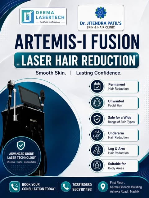 ✨ Smooth Skin. Lasting Confidence. ✨
Say goodbye to unwanted hair with ARTEMIS-I FUSION Advanced Dio