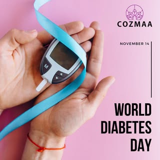 On World Diabetes Day, let's spread awareness and support for healthier skin! 💙✨ 

At Cozmaa, we st