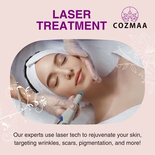 Experience the science of beauty with Cozmaa's laser brilliance! T

ransform your skin and embrace a