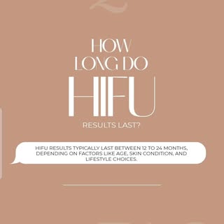 ✨ How Long Do HIFU Results Last? ✨

One of the most common questions we get is: "How long will my HI