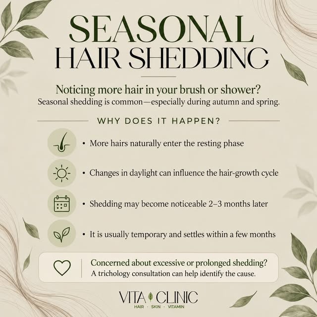 Noticing more hair in your brush or shower? 🍂

Seasonal shedding is common, particularly during aut