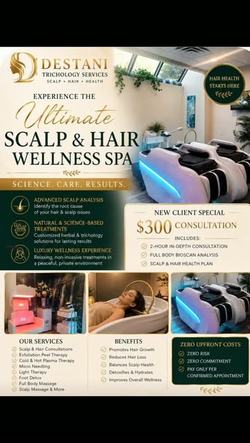 YOUR HAIR. YOUR HEALTH. OUR PRIORITY. ✨

Your scalp deserves more than a quick treatment—it deserves