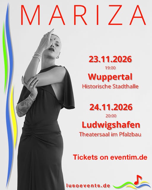✨MARIZA regressa à Alemanha em novembro – 2 concertos, um novo álbum. 🎶🎤

✨MARIZA kommt im Novembe