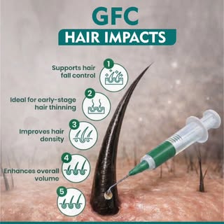 💉 GFC Hair Treatment – The Future of Hair Regrowth! 

Experience advanced hair rejuvenation that su