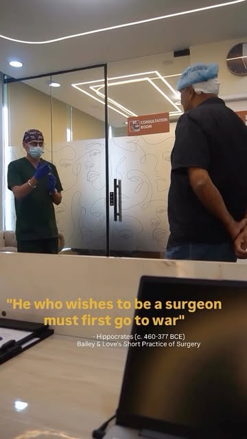 He who wishes to be a surgeon must go to war.”
Mastery is forged in the crucible. Honoring the skill