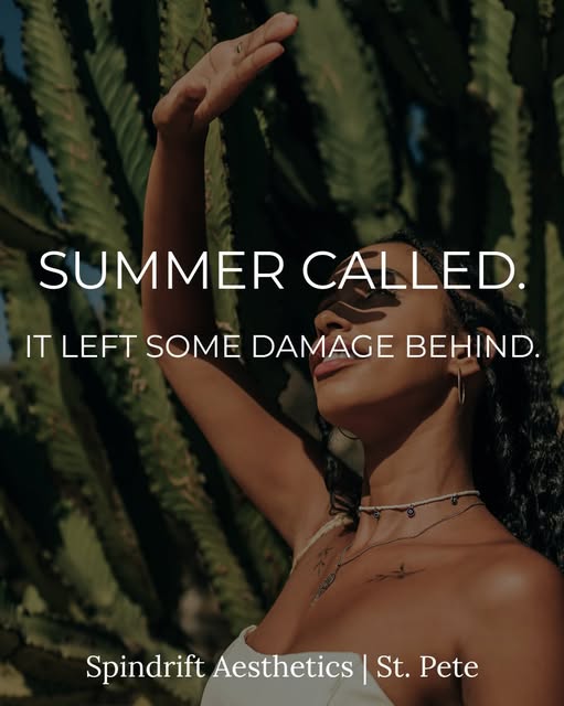 Summer was fun but your skin kept the receipts. 

Sun exposure, uneven pigment, rough texture, dulln