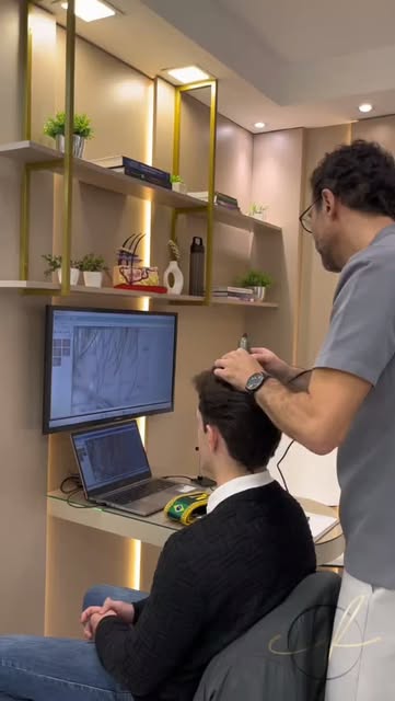 Seu cabelo está dando sinais? Não espere a queda se tornar um problema maior. 🔎
Uma avaliação indiv
