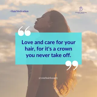 Let's start the week by remembering that our hair is a crown. Treat it with love and care, for its b