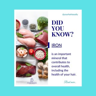Iron is an important mineral that contributes to overall health, including the health of your hair. 