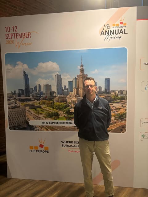 Dr. Kevin McDonald attended the 2026 FUE Europe conference in Warsaw last week

Kevin was the only I