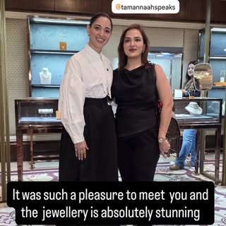 Woman entrepreneur @tamannaahspeaks 
It was so impressive to admire and buy jewellery made by a woma