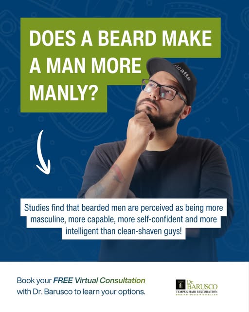 Does a beard make a man more manly? Studies find that bearded men are perceived as being more mascul