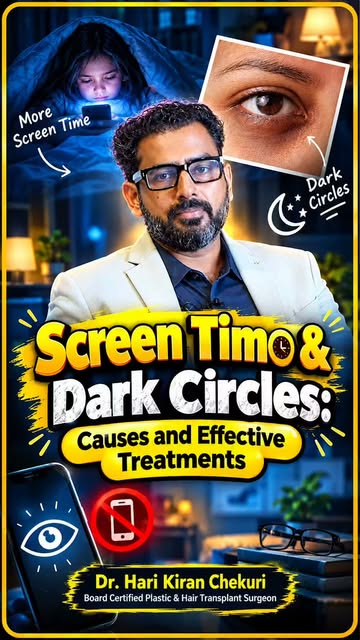 👀 SCREEN TIME & DARK CIRCLES?
CAUSES & TREATMENT OPTIONS

Long hours in front of screens can contri